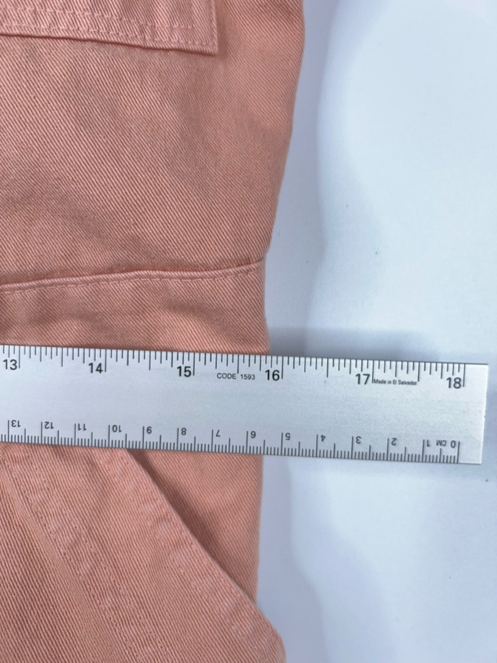 Big Bud Press Peach Short Sleeve Jumpsuit Cotton Twill Utility Size Large - Picture 13 of 15